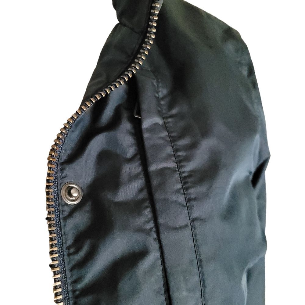 Athleta Military Bomber Windbreaker Hooded Blue Jacket Size X Small - Picture 8 of 16